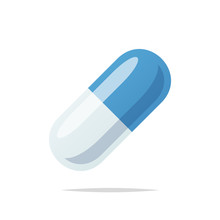 Medicine Pill Vector Isolated