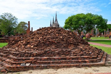 Poster - temple in ayutthaya thailand