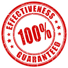 Canvas Print - Effectiveness guaranteed vector stamp