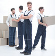 © ASDF - The team of responsible movers and their smiling leader,