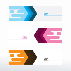 Wall Mural - abstract horizontal web banner background vector