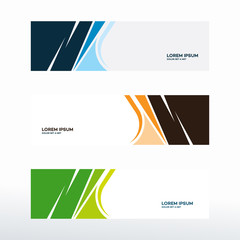 Wall Mural - abstract horizontal web banner background vector