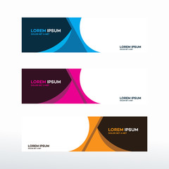 Wall Mural - abstract horizontal web banner background vector