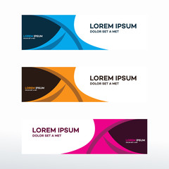 Wall Mural - abstract horizontal web banner background vector