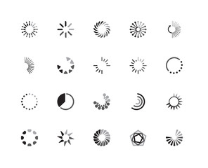 Poster - Set Of 20 icons such as Loading, icon pack
