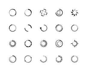 Poster - Set Of 20 icons such as Loading, icon pack