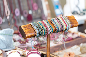 Wall Mural - Handmade bracelets at a market stall