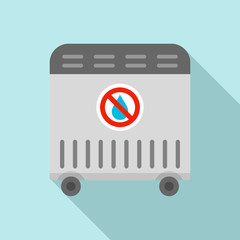 Poster - Air heater icon. Flat illustration of air heater vector icon for web design
