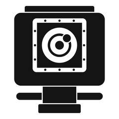 Poster - Action camera icon. Simple illustration of action camera vector icon for web design isolated on white background