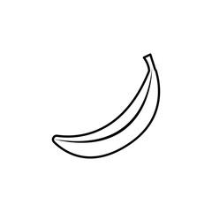 Poster - banana outline icon. Element of fruits icon. Thin line icon for website design and development, app development. Premium icon