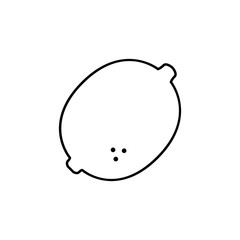 Poster - lemon outline icon. Element of fruits icon. Thin line icon for website design and development, app development. Premium icon
