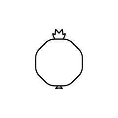 Poster - Garnet outline icon. Element of fruits icon. Thin line icon for website design and development, app development. Premium icon