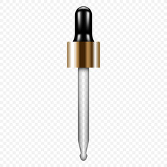 Poster - pipette icon. realistic illustration of pipette vector icon for web design