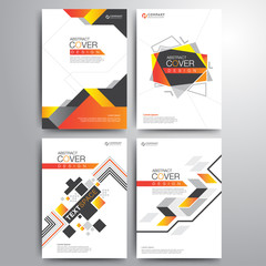 Set of Business cover brochure template abstract concept