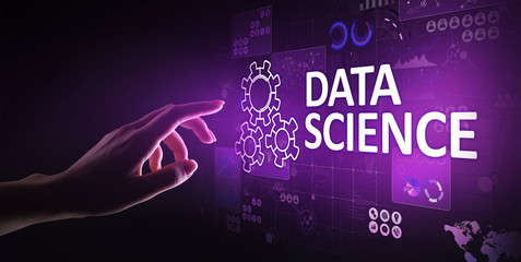data science and deep learning. artificial intelligence, analysis. internet and modern technology co