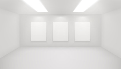Exhibition studio mockup.