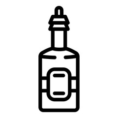Poster - Apple vinegar icon. Outline apple vinegar vector icon for web design isolated on white background