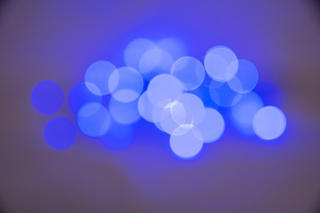 blue bright garland