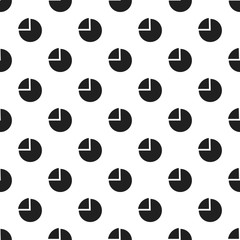 Poster - Chart pie pattern seamless vector repeat for any web design