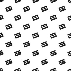 Poster - Credit card pattern seamless vector repeat for any web design