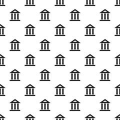 Poster - Bank building pattern seamless vector repeat for any web design