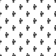 Poster - Add friend pattern seamless vector repeat for any web design