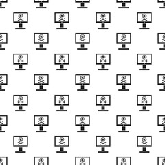Poster - Hacked computer pattern seamless vector repeat for any web design