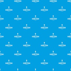 Poster - Stereo studio pattern vector seamless blue repeat for any use