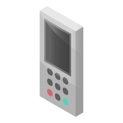 Poster - Conditioner remote controller icon. Isometric of conditioner remote controller vector icon for web design isolated on white background