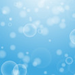 © PlatypusMi86 - Light blue abstract background with a bokeh in the form of circles. Underwater world with air bubbles. Vector illustration.