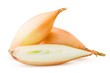 onion, shallot, isolated on white background, clipping path, full depth of field