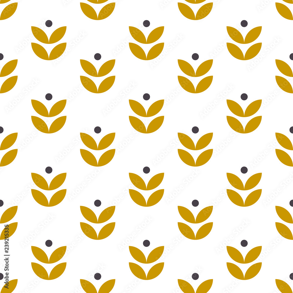 เวกเตอร์ Stock Simple seamless geometric pattern in scandinavian style ...
