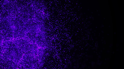 Poster - Abstract background of data flow. Dust particles.Futuristic technology element. 3D rendering.