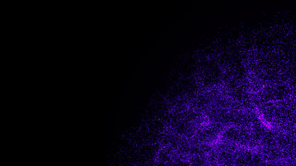 Poster - Abstract background of data flow. Dust particles.Futuristic technology element. 3D rendering.