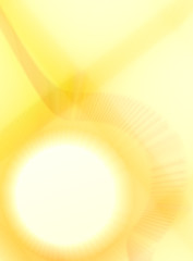 Aufkleber - Template of poster background with blurred sun. Yellow blurred pattern