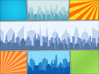 comic book bright composition