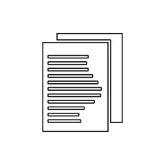 Poster - note on a sheet icon. element of web for mobile concept and web apps icon. thin line icon for websit