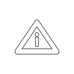 Poster - information character icon. Element of web for mobile concept and web apps icon. Thin line icon for website design and development, app development