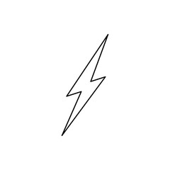 Fototapete - lightning icon. Element of web for mobile concept and web apps icon. Thin line icon for website design and development, app development