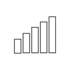 Poster - full scale signal icon. Element of web for mobile concept and web apps icon. Thin line icon for website design and development, app development