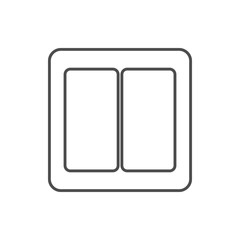 Fototapete - light switch icon. Element of web for mobile concept and web apps icon. Thin line icon for website design and development, app development