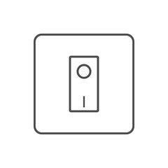 Fototapete - light switch icon. Element of web for mobile concept and web apps icon. Thin line icon for website design and development, app development
