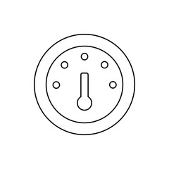 Poster - fuel gauge icon. Element of web for mobile concept and web apps icon. Thin line icon for website design and development, app development