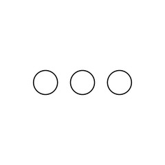 Poster - three dots icon. Element of web for mobile concept and web apps icon. Thin line icon for website design and development, app development