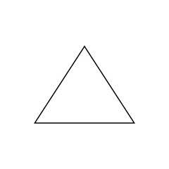 Poster - triangle icon. Element of web for mobile concept and web apps icon. Thin line icon for website design and development, app development