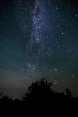 Wall Mural - stars sky and milky way at night