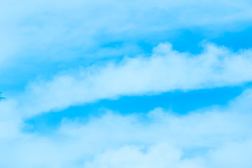 the blue skies and constantly moving clouds.