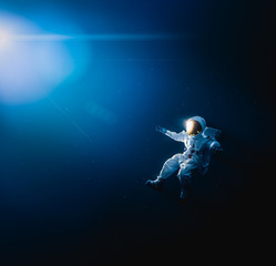 astronaut exploring outer space
