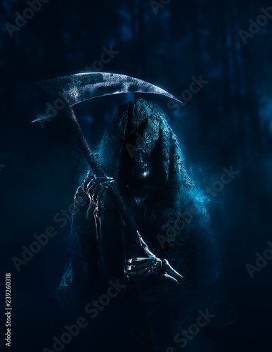 Fotomural grim reaper lurking in the woods