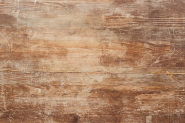 empty old brown wooden table background